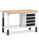 banco-da-lavoro-work-up-work1503-con-1-armadio-a-cassetti-con-4-cassetti