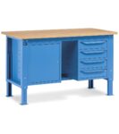 banco-da-lavoro-work-up-work1506-con-1-armadio-a-cassetti-con-4-cassetti-e-1-armadio-con-porta