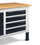 banco-da-lavoro-work-up-work1509-con-1-armadio-a-cassetti-con-4-cassetti-e-1-armadio-con-porta