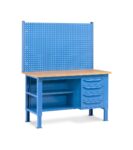 banco-da-lavoro-regolabile-in-altezza-work-up-work1523-con-parete-attrezzata-4-cassetti-e-semipiano