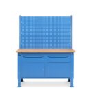 banco-da-lavoro-regolabile-in-altezza-work-up-work1527-con-parete-attrezzata-e-2-armadi-con-porta-parziale-e-1-cassetto