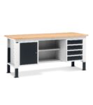 banco-da-lavoro-work-up-work2007-con-1-armadio-a-cassetti-con-4-cassetti-1-armadio-con-porta-e-2-semipiani