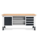 banco-da-lavoro-work-up-work2007-con-1-armadio-a-cassetti-con-4-cassetti-1-armadio-con-porta-e-2-semipiani