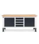 banco-da-lavoro-work-up-work2009-con-1-armadio-con-4-cassetti-e-2-armadi-con-porta