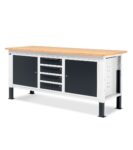 banco-da-lavoro-work-up-work2009-con-1-armadio-con-4-cassetti-e-2-armadi-con-porta